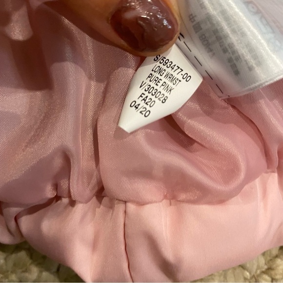 Baby Gap Warmest Puffer Jacket 12/18m frosted pink hooded cold control Max - Picture 4 of 6